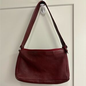 Genuine leather shoulder bag